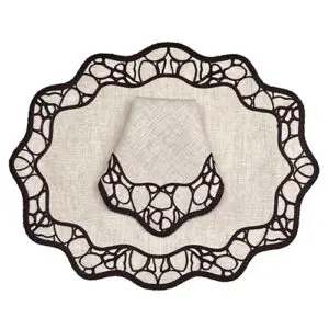 jogo-americano-oval-linho-mescla-girafa-e-guardanapo-linho-mescla-girafa