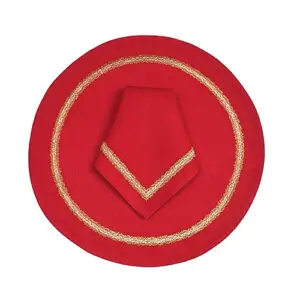 jogo-americano-rendondo-linho-vermelho-allure-e-guardanapo-linho-vermelho-allure