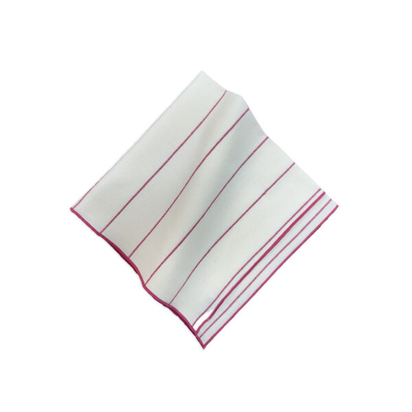 guardanapo algodão listra pesponto pink