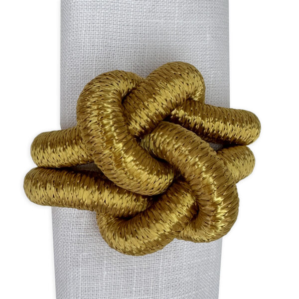 porta guardanapo nó dourado
