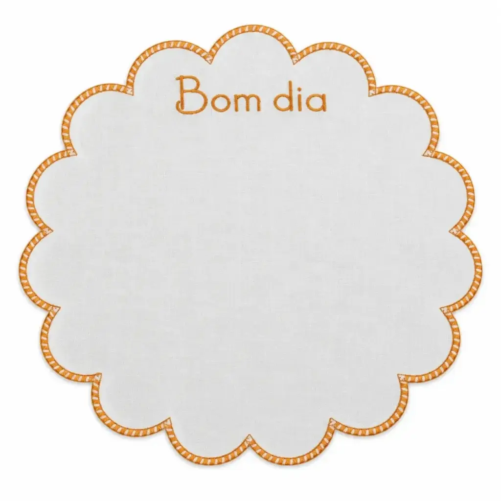 Jogo Americano Impermeável Bom Dia Amarelo