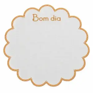 Jogo Americano Impermeável Bom Dia Amarelo