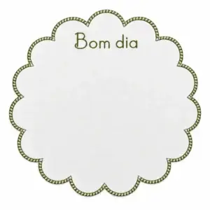 Jogo Americano Impermeável Bom Dia Verde Folha